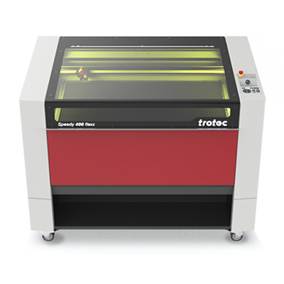 Trotec Speedy 400 Flex laser engraver.